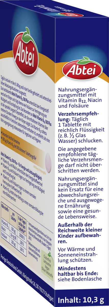 Bild 3 von Abtei Vitamin B12 500 + Folsäure Mini-Tabletten