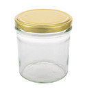 Bild 1 von Sturzglas 340 ml mit Deckel Goldoptik