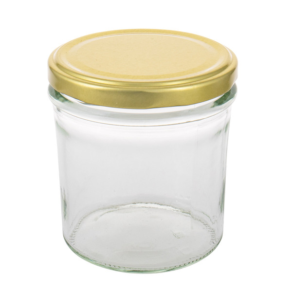 Bild 1 von Sturzglas 340 ml mit Deckel Goldoptik