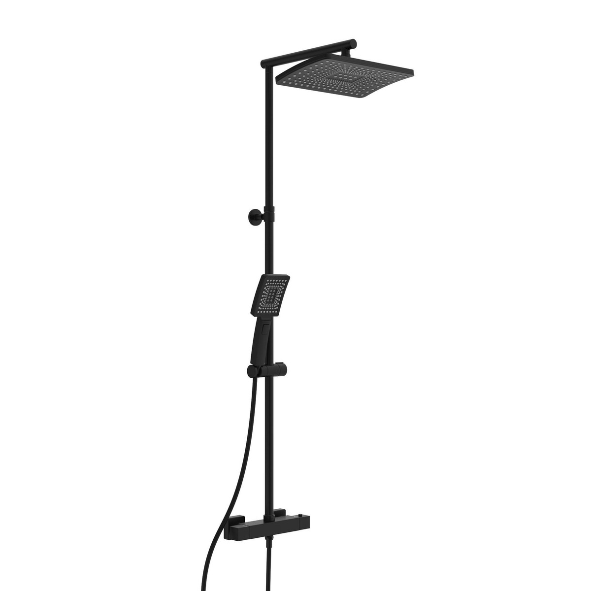 Bild 1 von Schütte Duschsystem 'Trento' mit Thermostat schwarz eckig