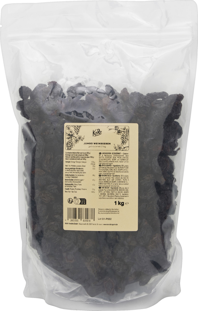 Bild 1 von KoRo Jumbo Weinbeeren