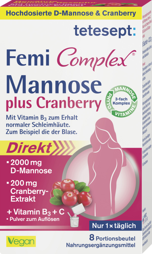 Bild 1 von tetesept Femi Complex Mannose plus Cranberry