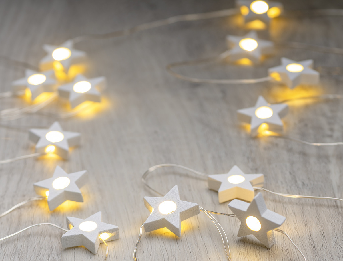 Bild 1 von IDEENWELT Micro-LED-Lichterkette Sterne