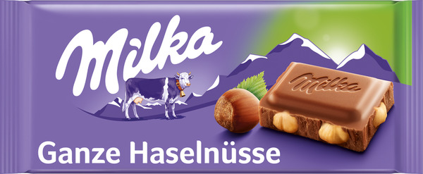 Bild 1 von Milka Alpenmilchschokolade Ganze Haselnüsse 0.99 EUR/100 g