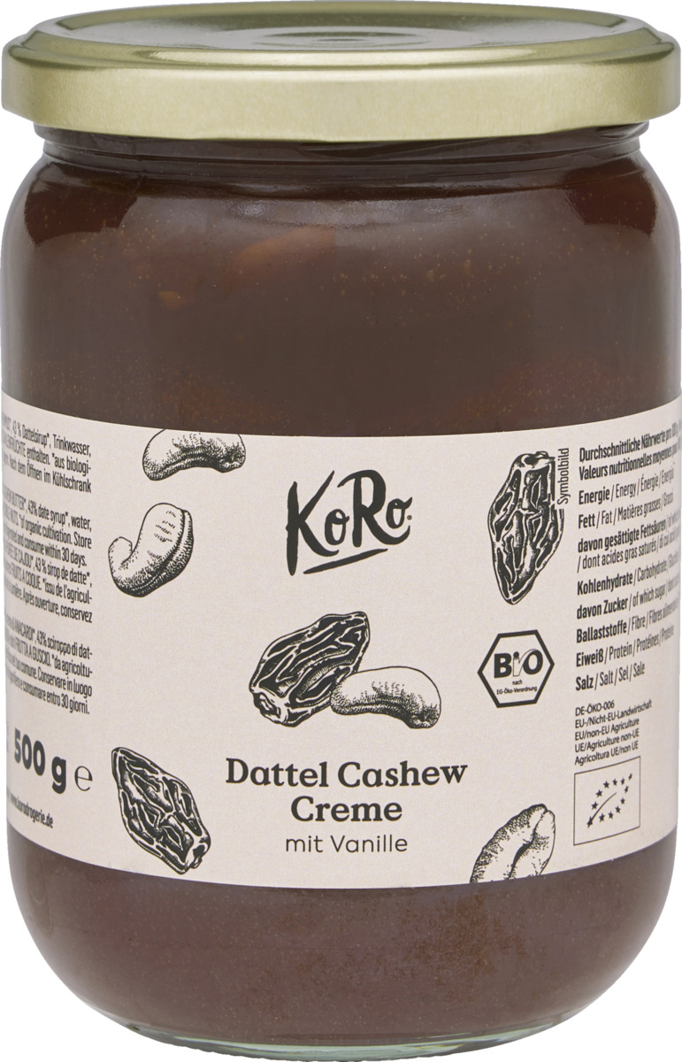 Bild 1 von KoRo Bio Dattel Cashew Creme
