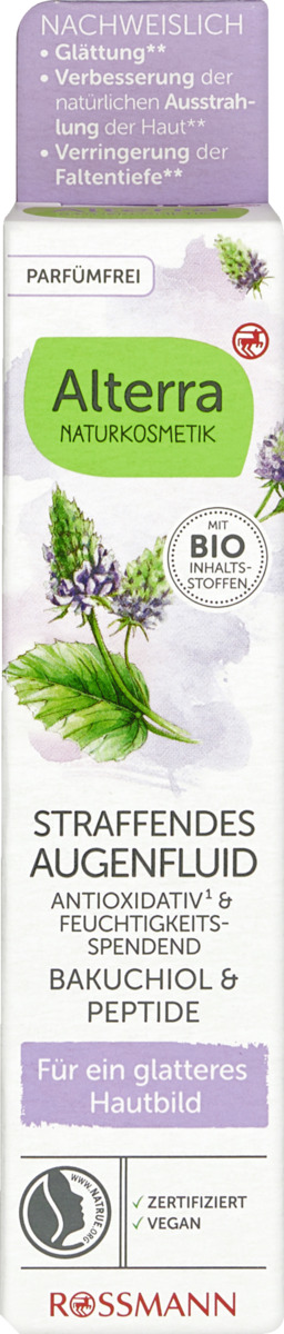 Bild 1 von Alterra NATURKOSMETIK Straffendes Augenfluid