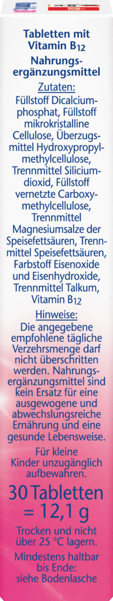 Bild 2 von Doppelherz aktiv Vitamin B12 500 Mini-Tabletten