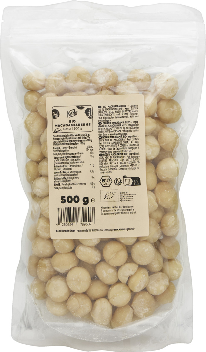 Bild 1 von KoRo Bio Macadamiakerne