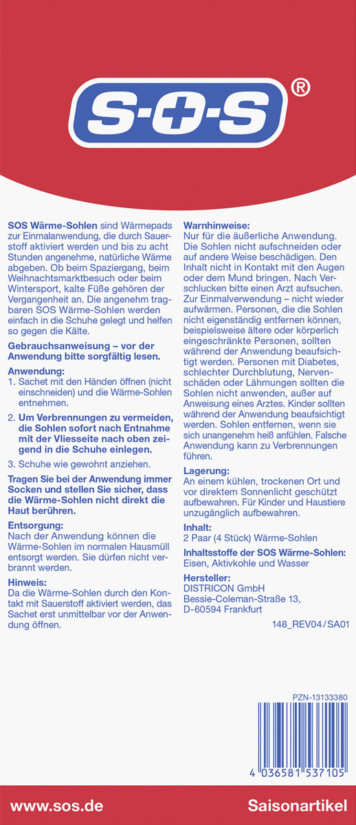 Bild 3 von SOS Wärme-Sohlen Gr. M 36-40