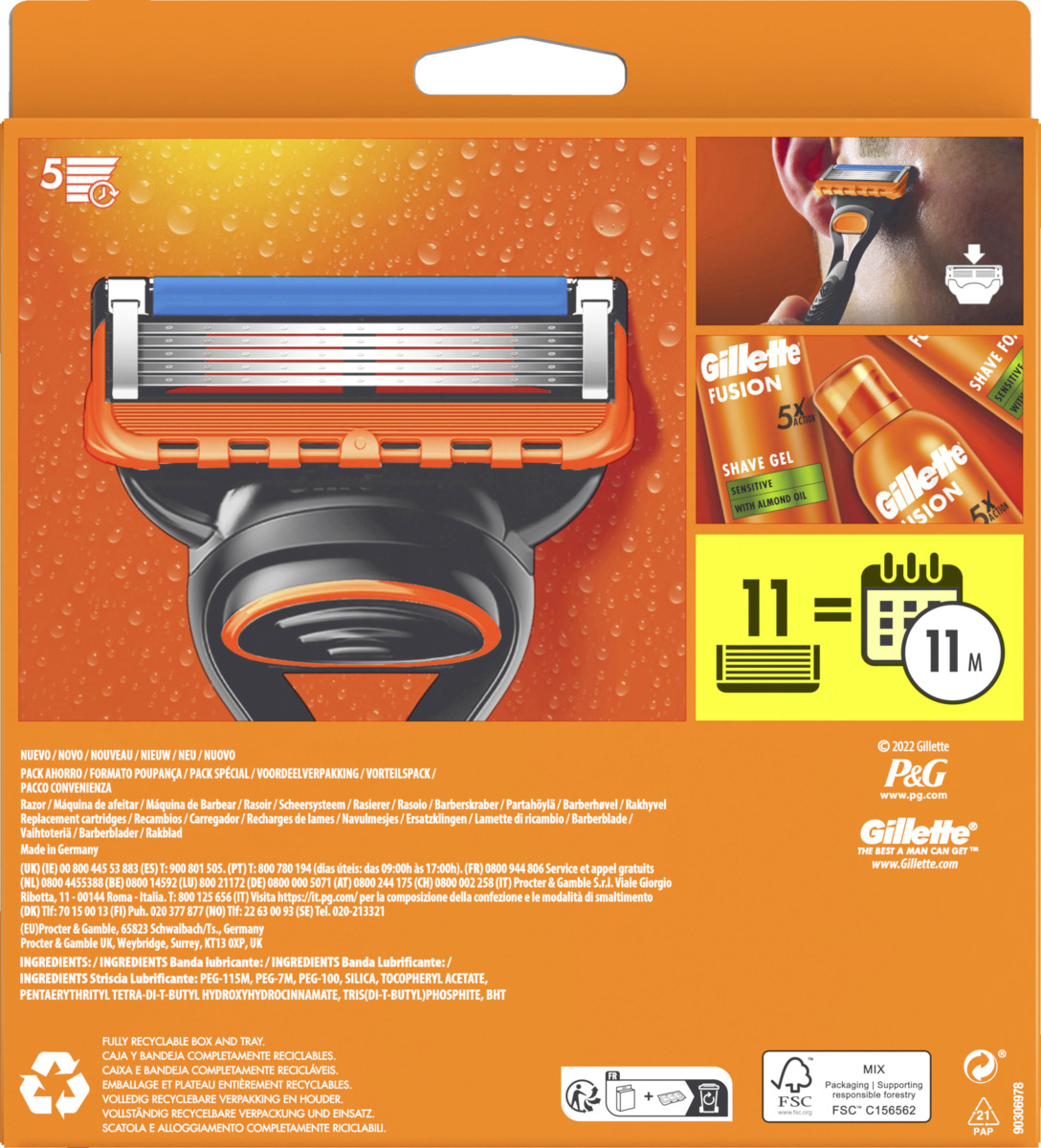 Bild 4 von Gillette Fusion5 Rasierer mit 11 Klingen