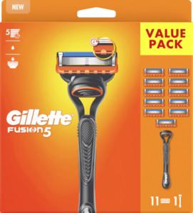 Gillette Fusion5 Rasierer mit 11 Klingen