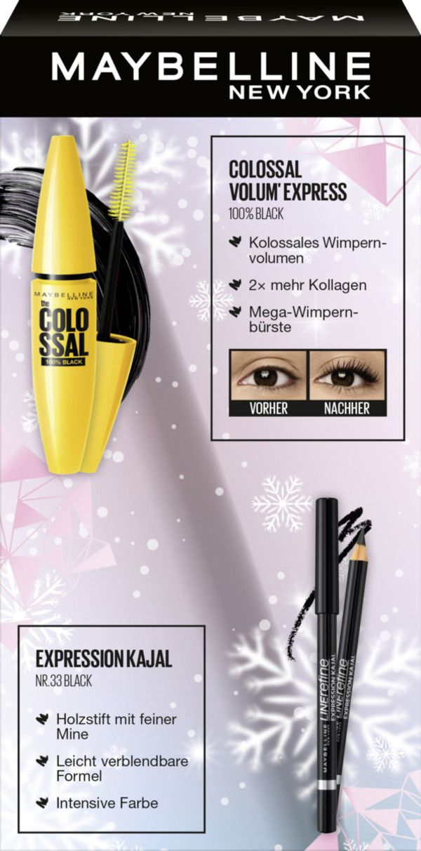Bild 2 von Maybelline New York Mascara-Set: Volum' Express The Colossal Mascara & Expression Kajal Eyeliner
