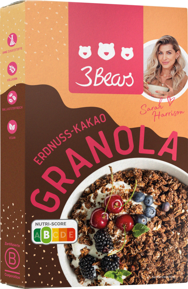 Bild 1 von 3Bears Granola Erdnuss-Kakao