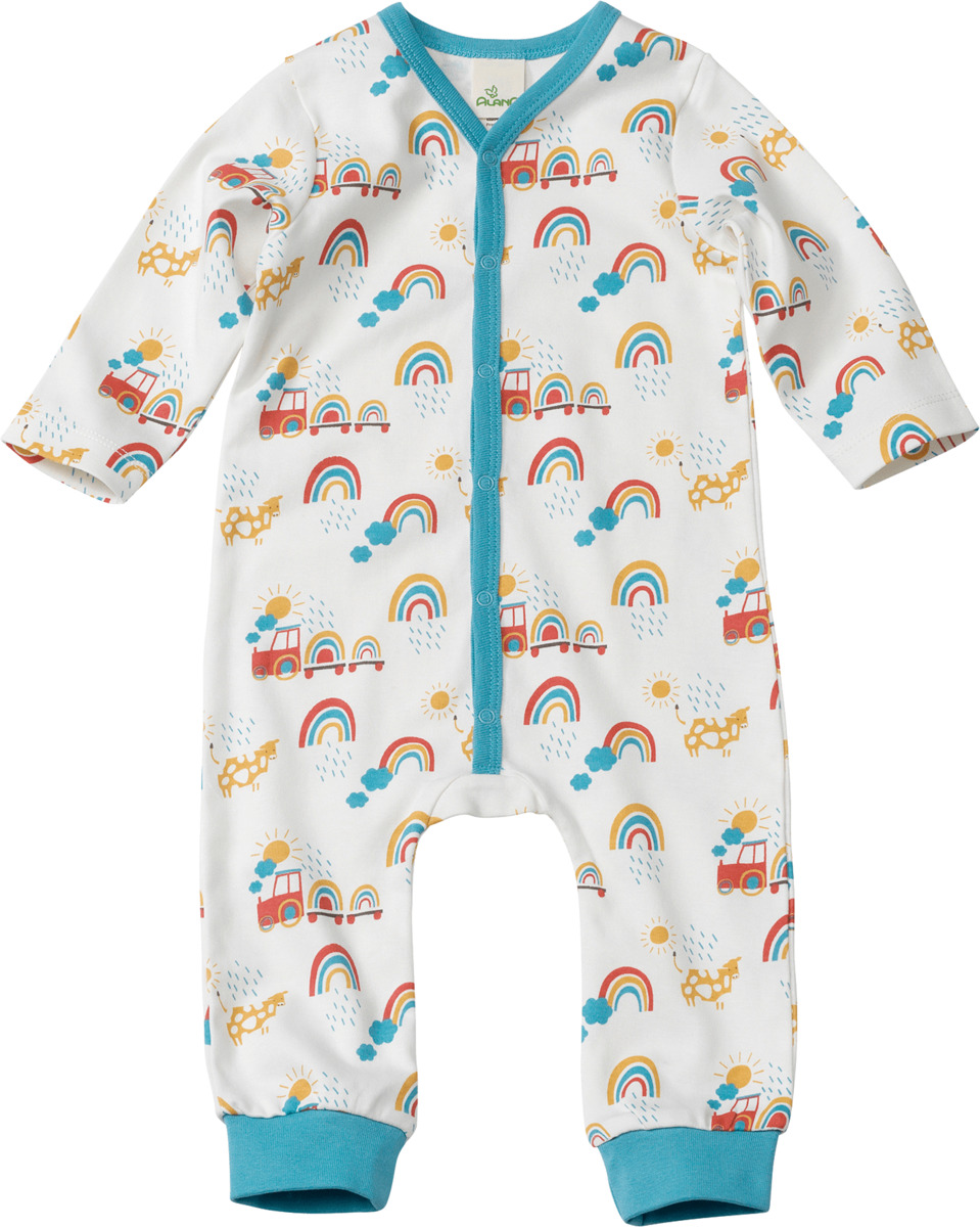 Bild 1 von ALANA Kinder Schlafanzug, Gr. 86/92, aus Bio-Baumwolle, weiß, bunt