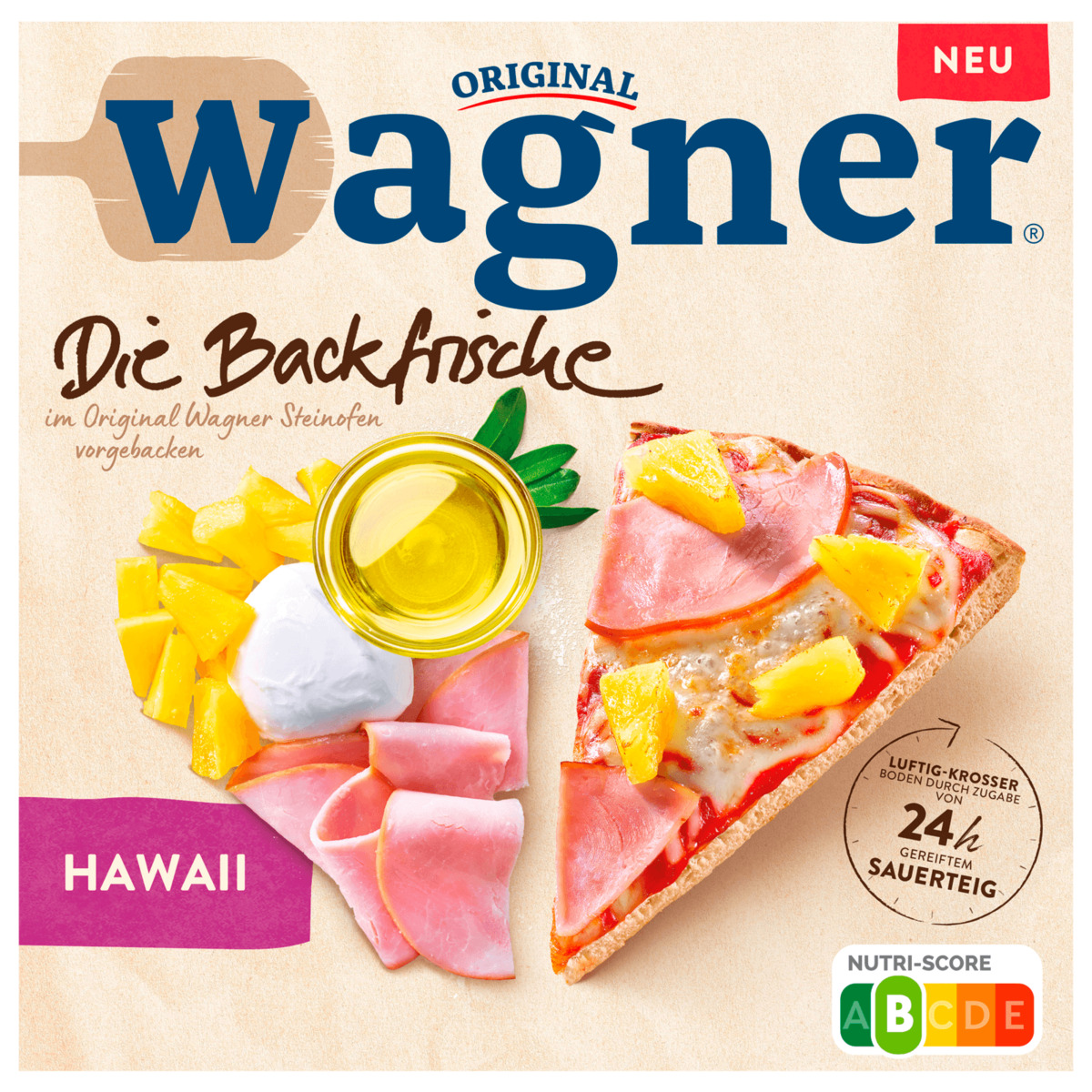 Bild 1 von Original Wagner Die Backfrische Pizza Hawaii 370g