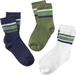 ALANA Kinder Socken, Gr. 27/29, mit Bio-Baumwolle, blau, grün