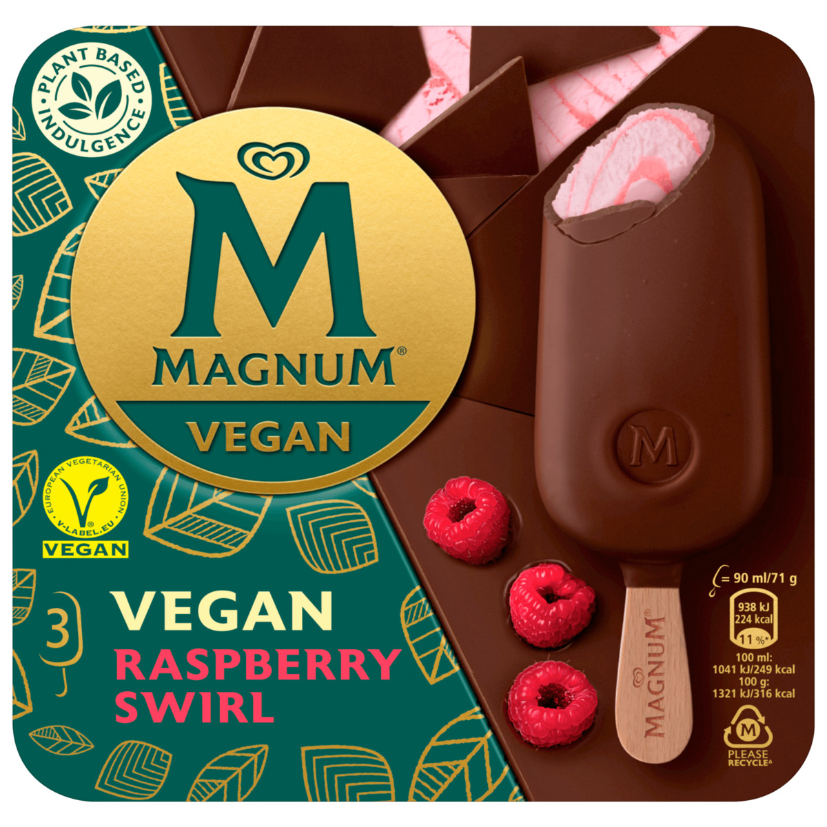 Bild 1 von Magnum Vegan Raspberry Swirl vegan 270ml