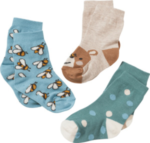 ALANA Kinder Socken, Gr. 23/26, mit Bio-Baumwolle, blau