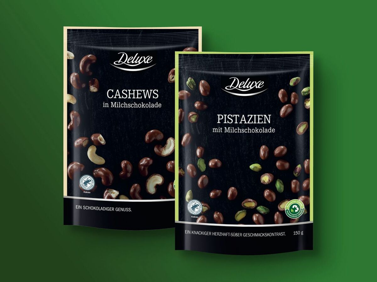 Bild 1 von Deluxe Nüsse in Milchschokolade, 
         150 g