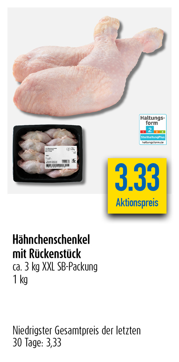 Bild 1 von Hähnchenschenkel mit Rückenstück