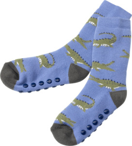 PUSBLU Kinder ABS Socken, Gr. 27/29, mit Baumwolle, blau