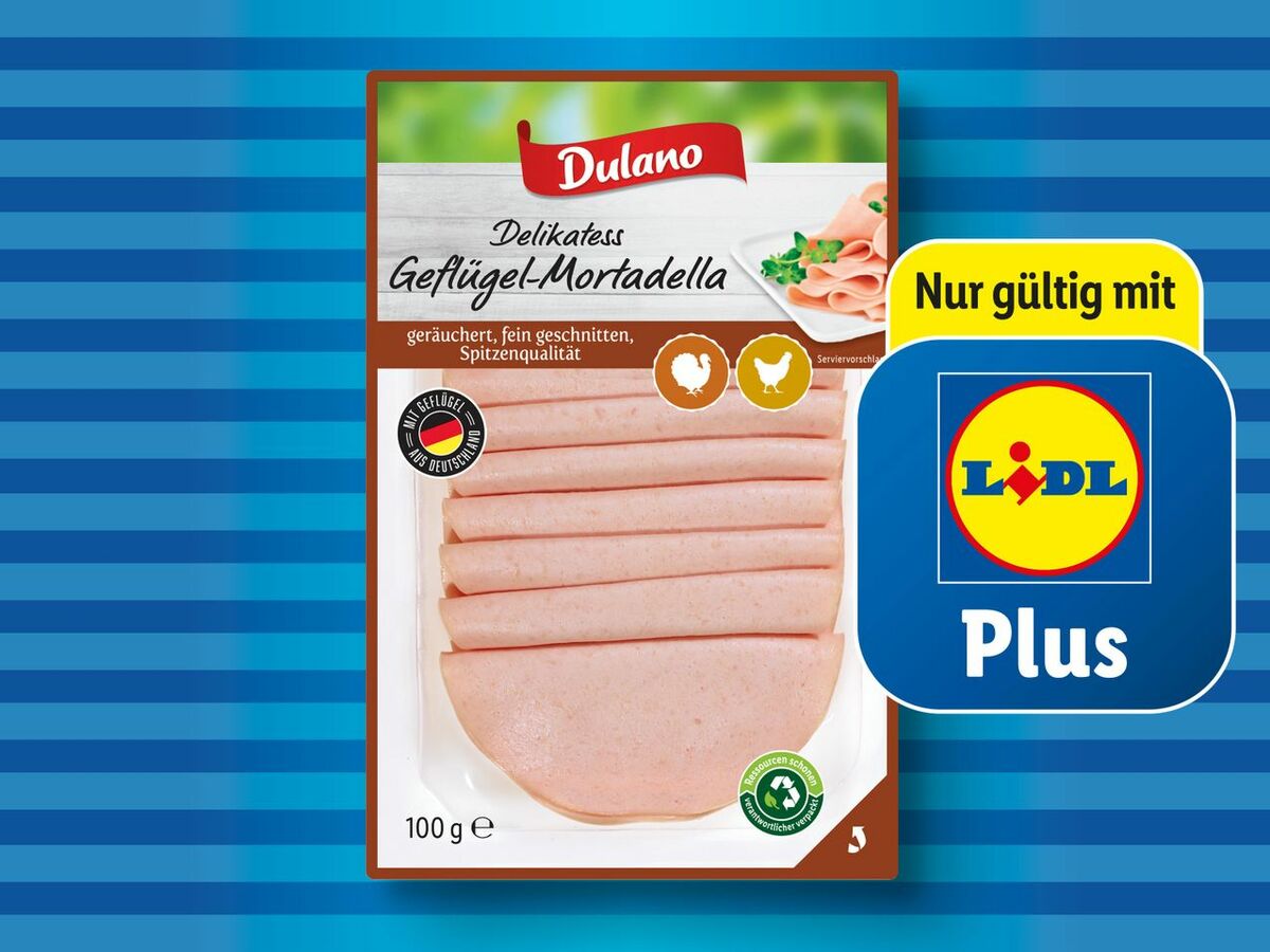 Bild 1 von Dulano Delikatess Geflügel-Wurstsortiment, 
         100 g