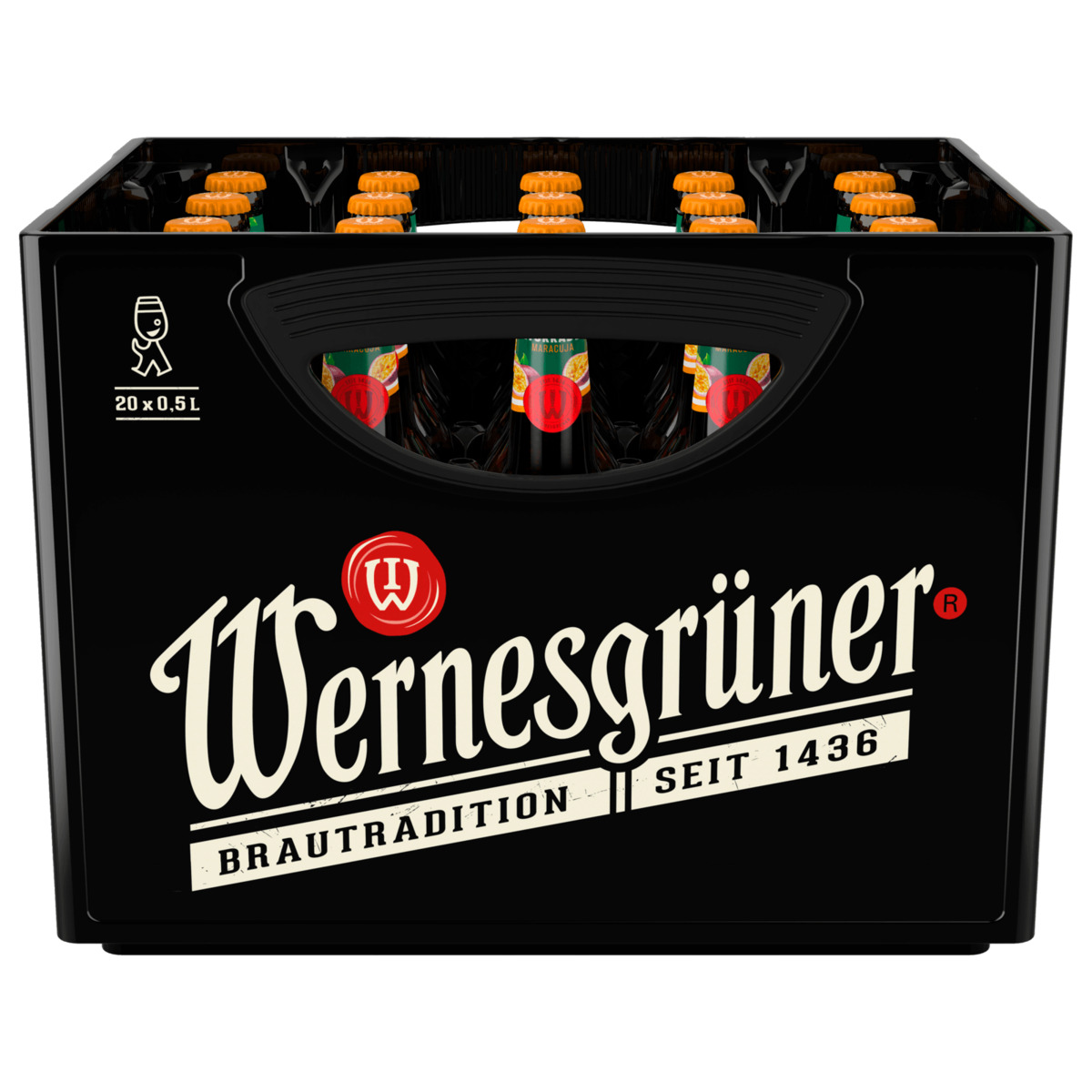 Bild 1 von Wernesgrüner Naturradler Maracuja 20x0,5l