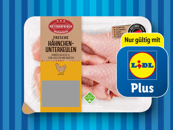 Bild 1 von Metzgerfrisch Frische Hähnchen-Unterkeulen, 
         600 g