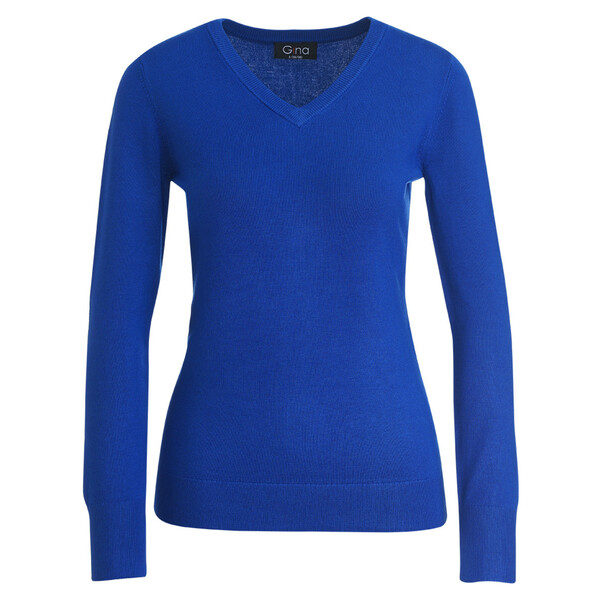 Bild 1 von Damen Feinstrickpullover mit V-Ausschnitt