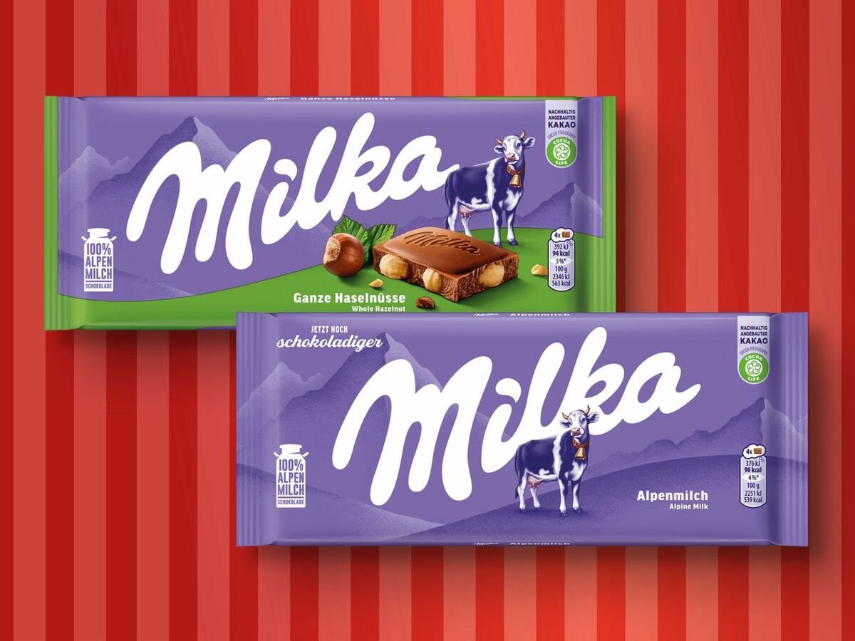 Bild 1 von Milka Tafelschokolade, 
         100/92/90/87/85 g