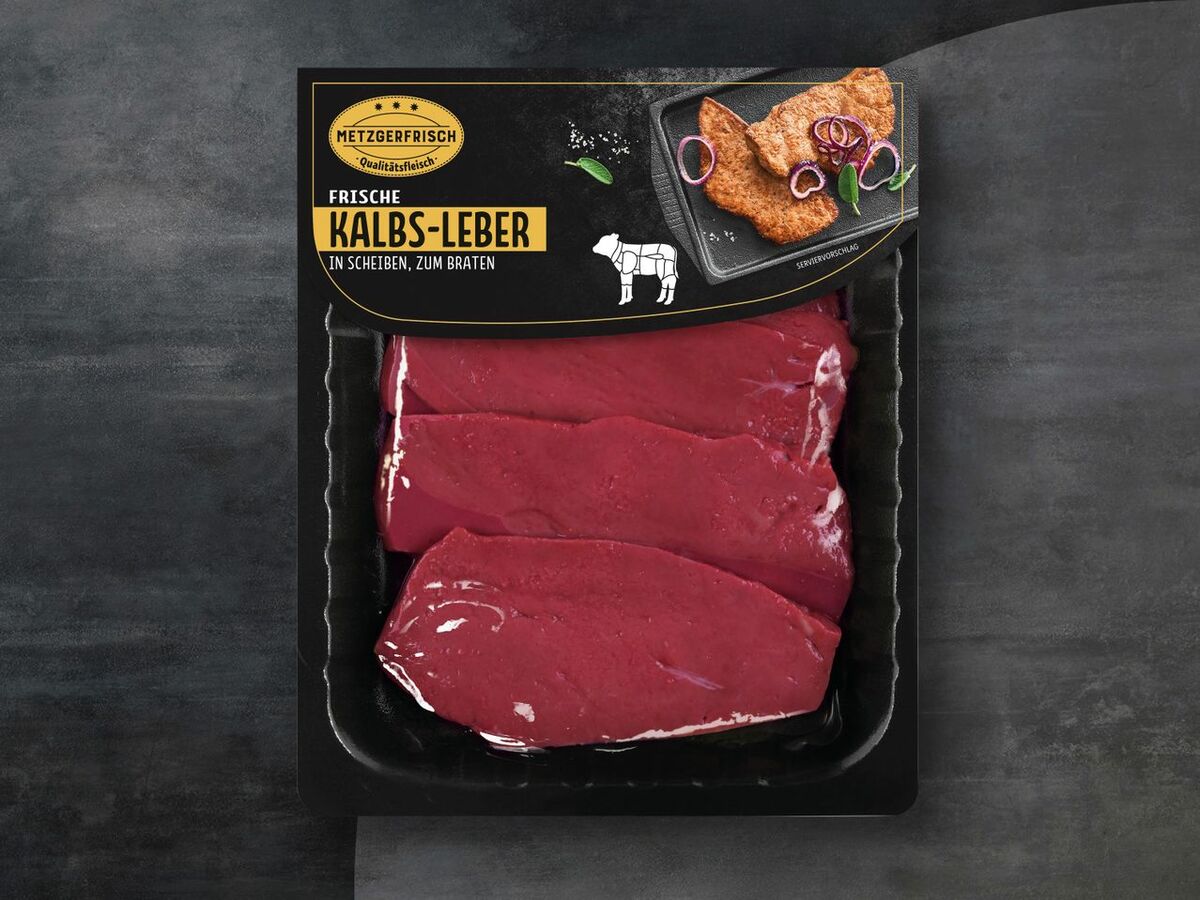 Bild 1 von Metzgerfrisch Premium Frische Kalbs-Leber, 
         400 g