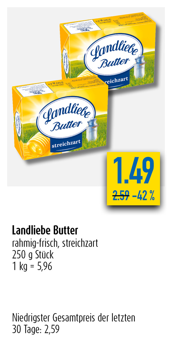 Bild 1 von Landliebe Butter