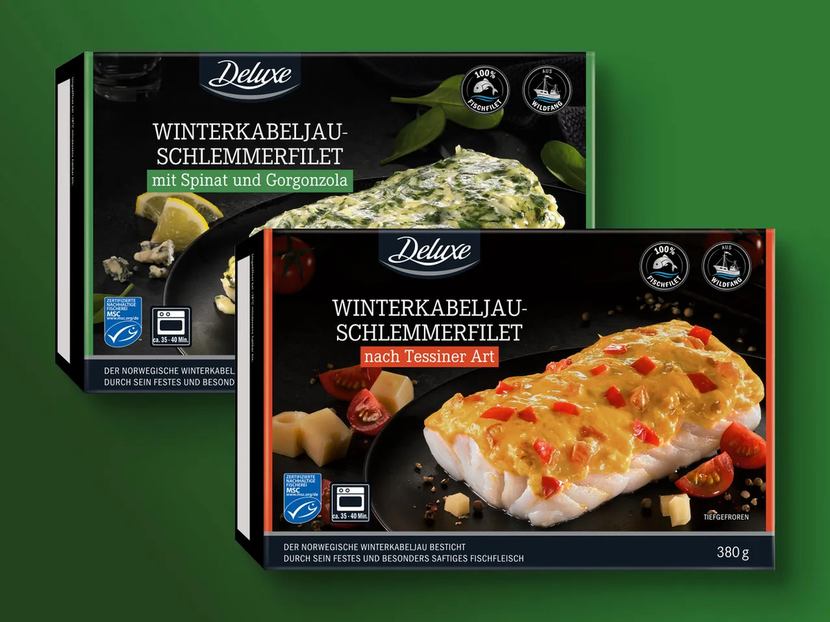 Bild 1 von Deluxe MSC Winterkabeljau-Schlemmerfilet, 
         380 g
