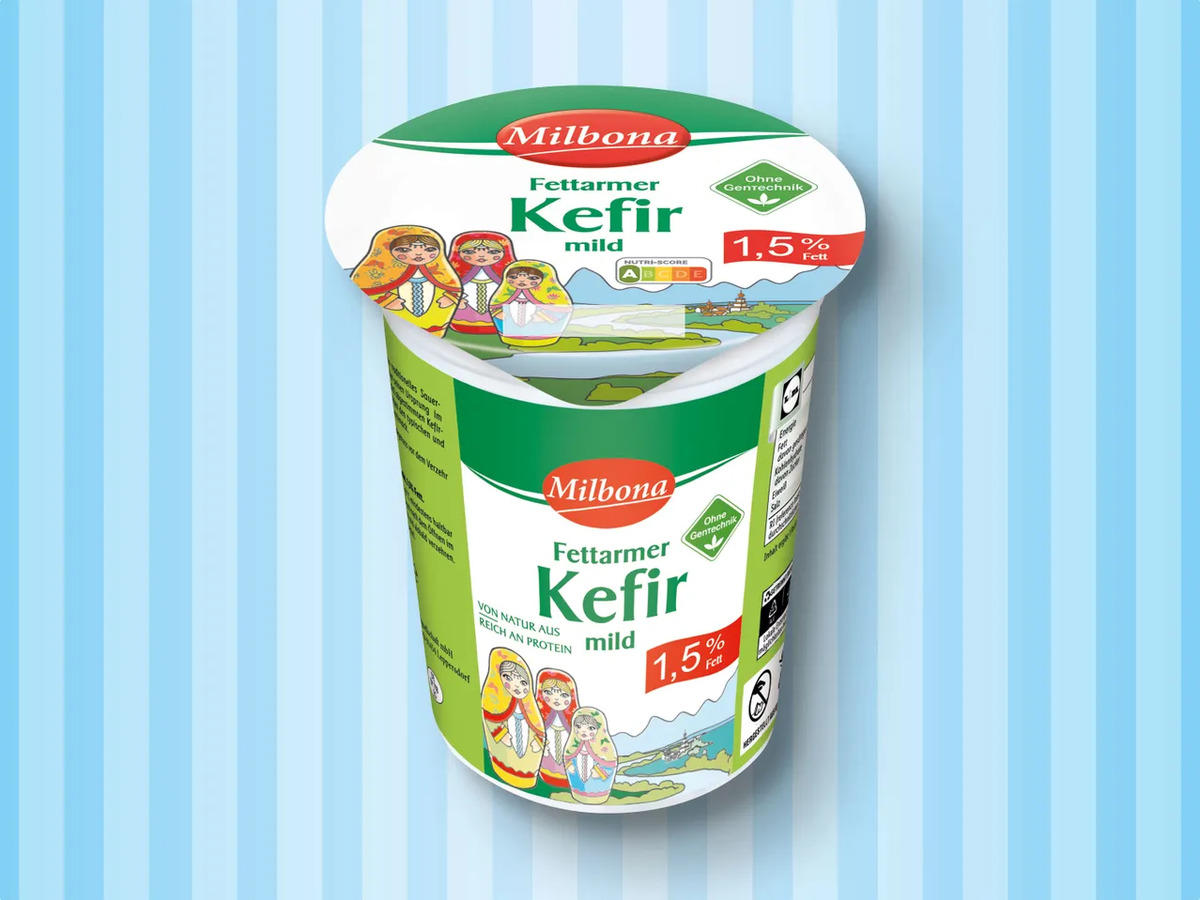 Bild 1 von Milbona Fettarmer Kefir, 
         500 g