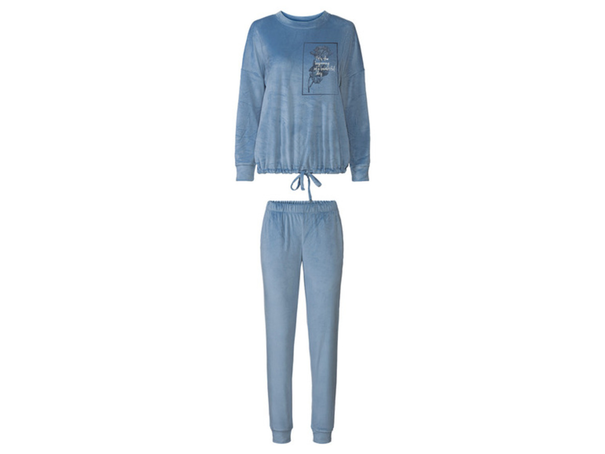 Bild 2 von esmara® Damen Nicki-Pyjama, kuschelig weich