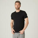 Bild 1 von T-Shirt Slim Fitness Baumwolle dehnbar Herren schwarz