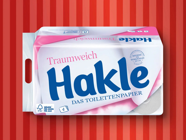 Bild 1 von Hakle Toilettenpapier Traumweich, 
         16x 130 Blatt