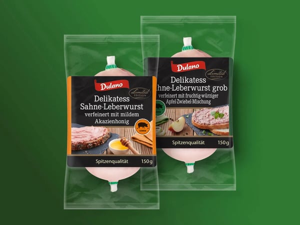 Bild 1 von Dulano Delikatess Sahne-Leberwurst, 
         150 g