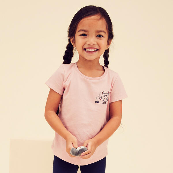Bild 1 von T-Shirt Basic Baumwolle Kinder rosa