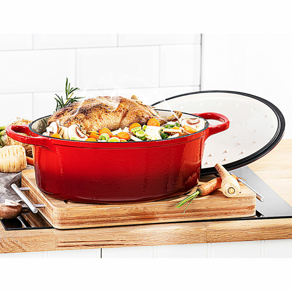 Bild 1 von Carretta XXL-Gusseisen-Bräter 7 Liter