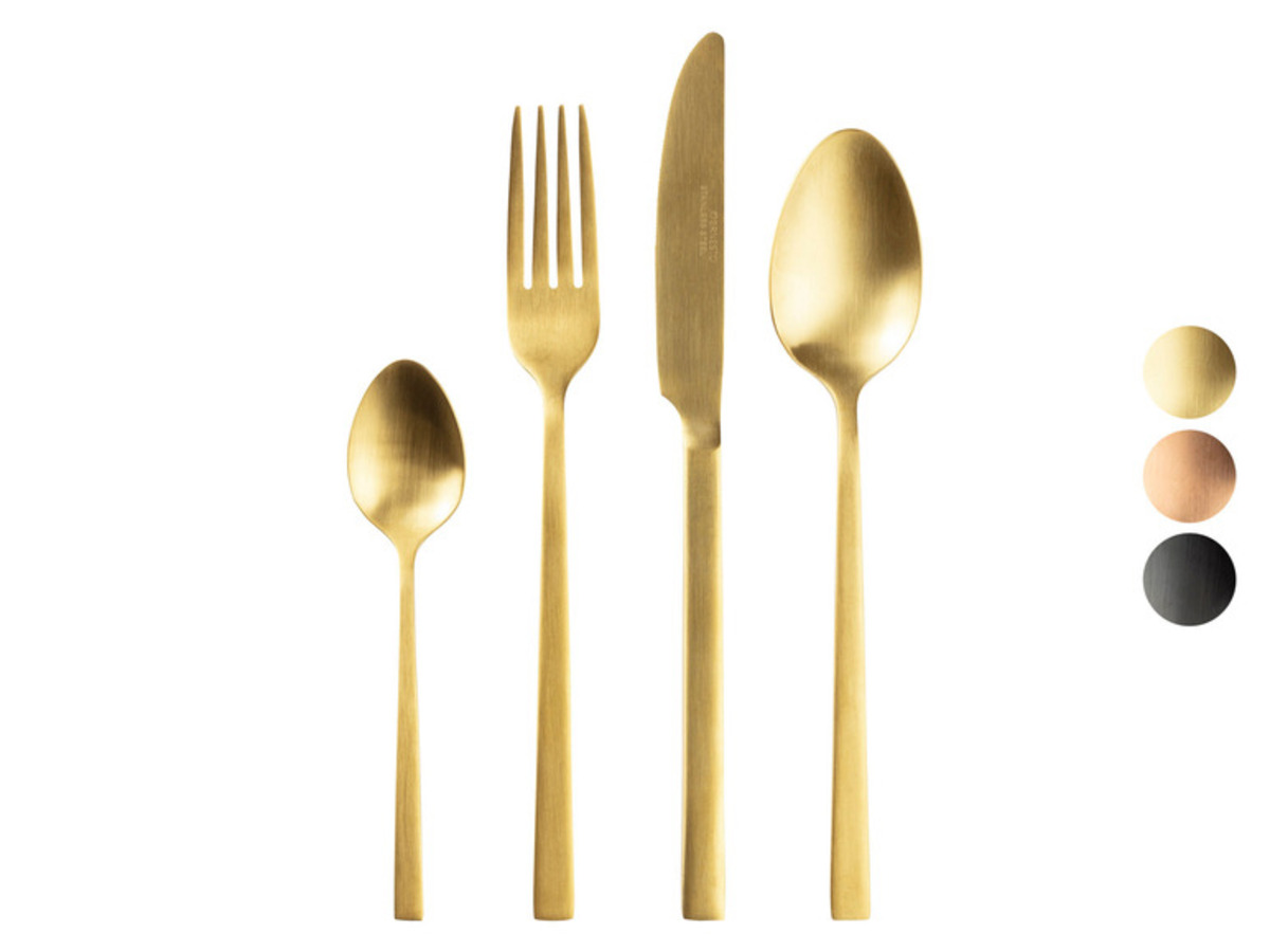 Bild 1 von ERNESTO® Edelstahl-Besteck-Set, 16-teilig