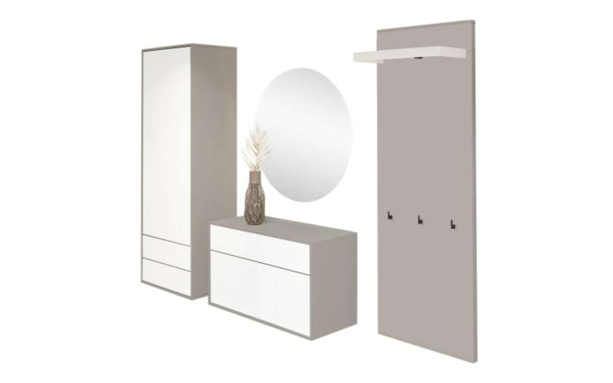 Bild 1 von vilano - Garderobenkombination Silea, grau/weiß