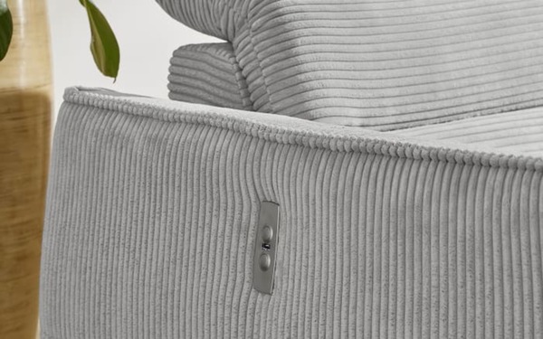 Bild 4 von Wohnlandschaft Double One, hellgrau, inkl. Funktionen