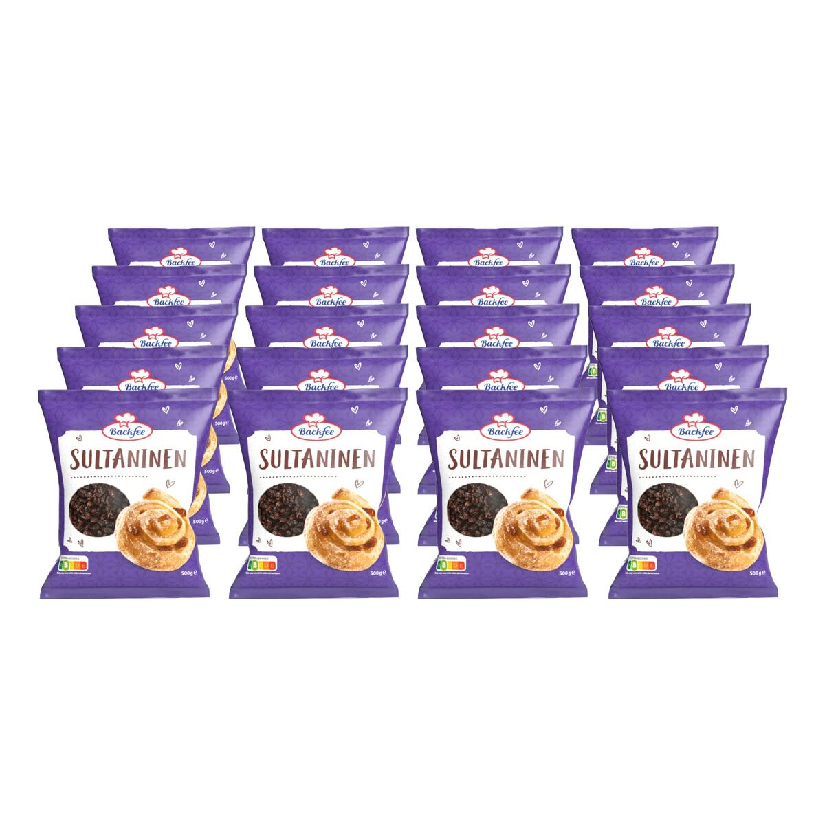 Bild 1 von Backfee Sultaninen 500 g, 20er Pack
