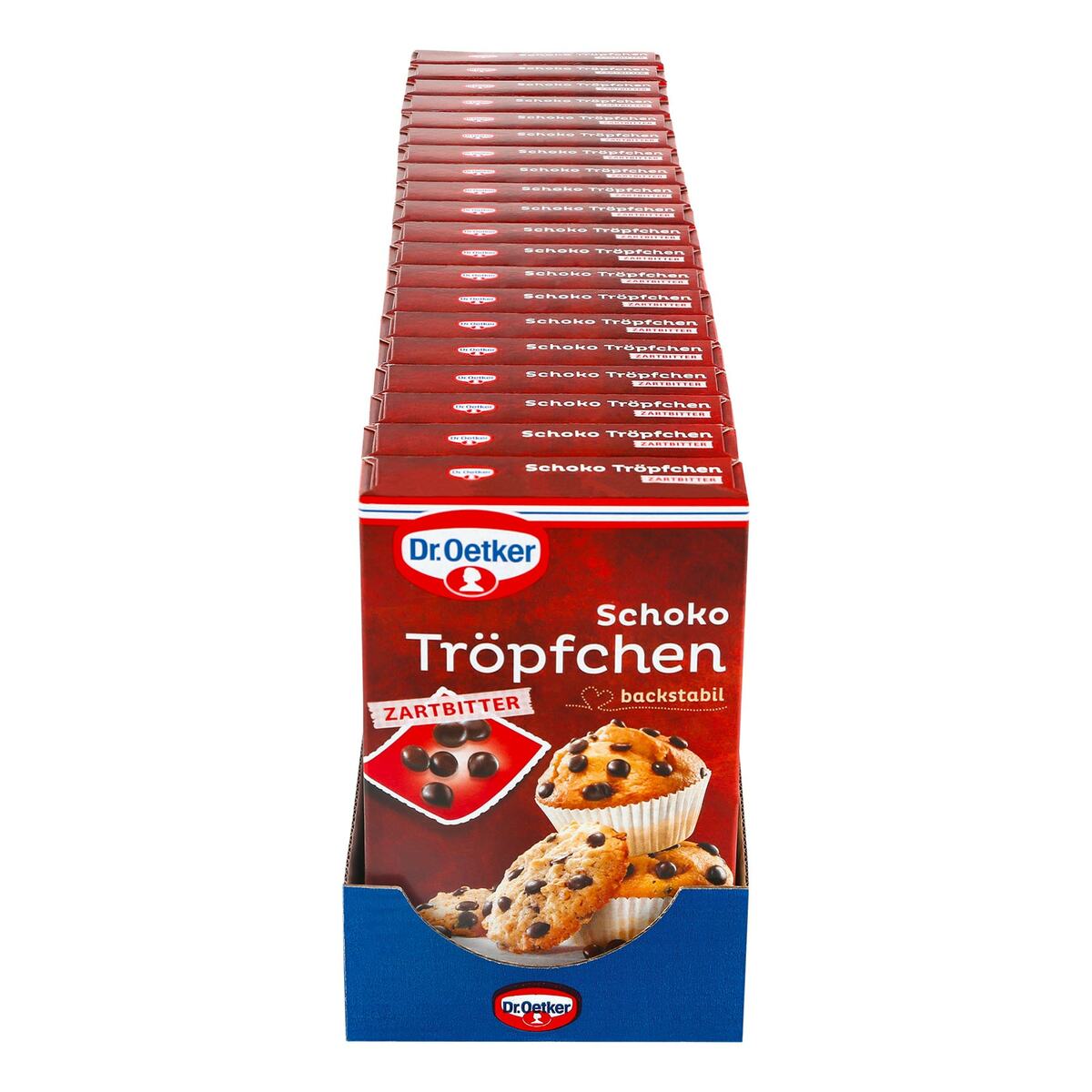 Bild 1 von Dr. Oetker Schoko Tröpfchen Zartbitter 75 g, 20er Pack