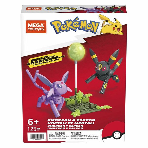 Bild 1 von Mattel HGC21 - Pokémon - Mega Construx - Bausatz, Nachtara & Psiana, 125 Teile