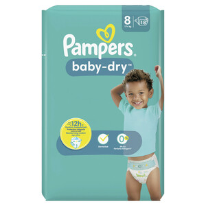 Pampers Baby Dry Windeln Gr.8 Extra Large 17+kg 18ST
