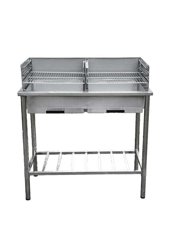 Bild 1 von Edelstahl-Grilltisch Westerholt Silberfarben