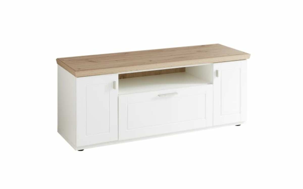 Bild 2 von Vito - Wohnwand Idamo, Tonweiss matt, Alteiche Nachbildung