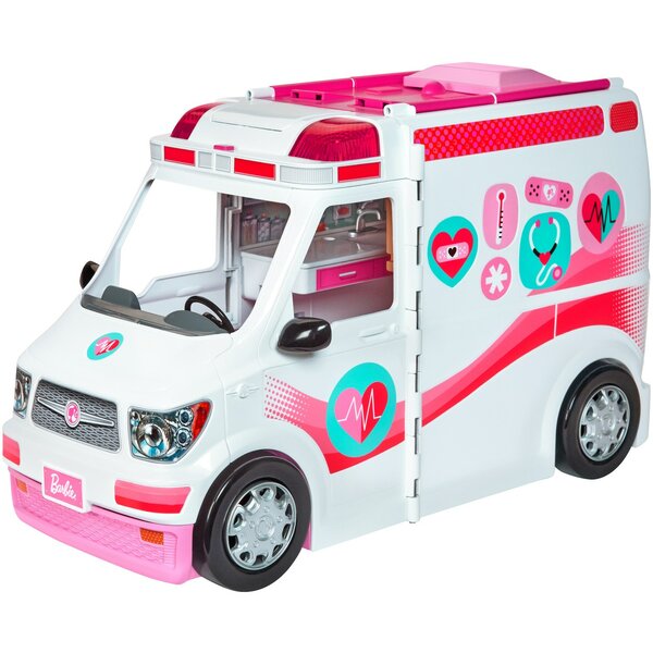 Bild 1 von Mattel Spielfahrzeug Barbie 2-in-1 Krankenwagen Spielset (mit Licht & Geräuschen)